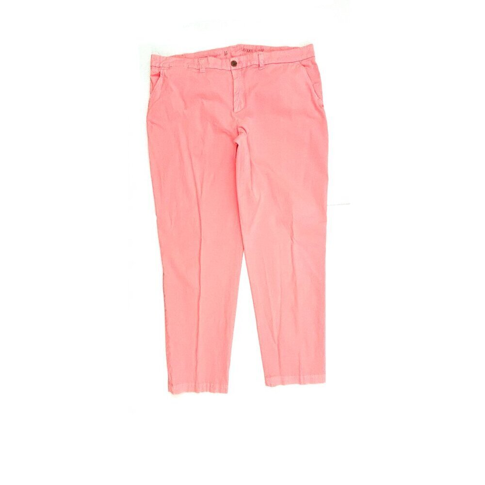 Gap Broken in‎ Straight Leg Women's size 16 Neon Orange Chino Pants